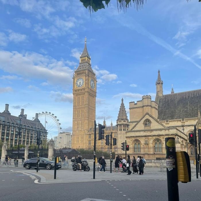 El Big Ben y el London Eye en Londres