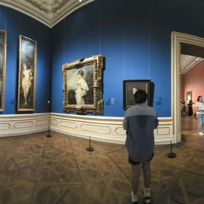 Sala de pintura en un museo de Viena